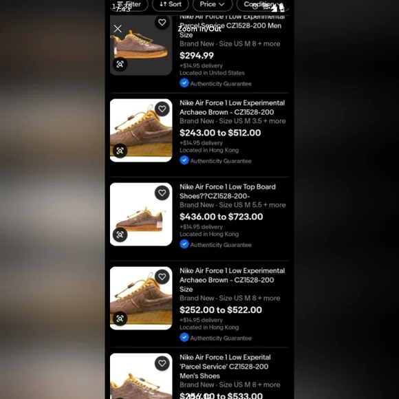 Nike AIRMAXES... UPS EXPERIMENTAL... NEW - Picture 12 of 12